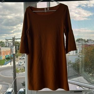 Perfect Fall Dress! Burnt orange dress from Anthropologie